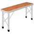 Campingtafel Inklapbaar Met 2 Banken Aluminium Bruin_