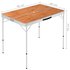 Campingtafel Inklapbaar Met 2 Banken Aluminium Bruin_