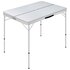 Campingtafel Inklapbaar Met 2 Banken Aluminium Wit_