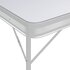 Campingtafel Inklapbaar Met 2 Banken Aluminium Wit_