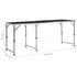 Campingtafel Inklapbaar Aluminium 180 x 60 cm Grijs_