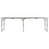 Campingtafel Inklapbaar Aluminium 240 x 60 cm Bruin_