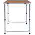 Campingtafel Inklapbaar Aluminium 120 x 60 cm Bruin_