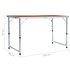 Campingtafel Inklapbaar Aluminium 120 x 60 cm Bruin_