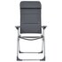 Campingstoelen 58X69X111 Cm Aluminium St Grijs_