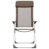 Campingstoelen Inklapbaar Aluminium 4 Bruin_