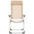 Campingstoelen Inklapbaar Aluminium Wit 4 crème_