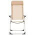 Campingstoelen Inklapbaar Aluminium Wit 2 crème_