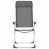 Campingstoelen Inklapbaar Aluminium 2 Grijs_