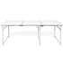 Camping Inklapbaar En Verstelbaar In Hoogte Aluminium 80 X 60 Cm Wit 180 x 60 cm Tafel_