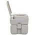 Campingtoilet En Wasbak Set Draagbaar 50.5 x 33 x 103 cm + 41.5 x 36.5 x 42.5 cm_