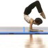 Gymnastiekmat Met Pomp Opblaasbaar Pvc 300 x 100 x 10 cm Blauw_