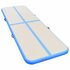 Gymnastiekmat Met Pomp Opblaasbaar Pvc 300 x 100 x 10 cm Blauw_