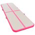 Gymnastiekmat Met Pomp Opblaasbaar Pvc 300 x 100 x 10 cm Roze_