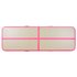 Gymnastiekmat Met Pomp Opblaasbaar Pvc 300 x 100 x 10 cm Roze_