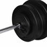 Barbell- En Dumbbellset 60,5 Kg 60.5 kg Rechte stang_