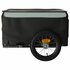 Fietstrailer 30 Kg Ijzer Zwart En 120 x 54 x 44 cm Grijs_