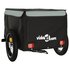 Fietstrailer 30 Kg Ijzer Zwart En 120 x 54 x 44 cm Grijs_