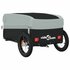 Fietstrailer 30 Kg Ijzer Zwart En 122 x 52.5 x 42.5 cm Grijs_