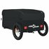 Fietstrailer 30 Kg Ijzer 122 x 52.5 x 42.5 cm Zwart_