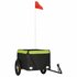 Fietstrailer 30 Kg Ijzer Zwart En 120 x 54 x 44 cm Groen_