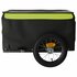 Fietstrailer 30 Kg Ijzer Zwart En 120 x 54 x 44 cm Groen_