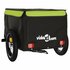 Fietstrailer 30 Kg Ijzer Zwart En 120 x 54 x 44 cm Groen_