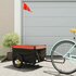 Fietstrailer 30 Kg Ijzer Zwart En 120 x 54 x 44 cm Oranje_