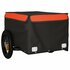 Fietstrailer 30 Kg Ijzer Zwart En 120 x 54 x 44 cm Oranje_