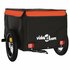 Fietstrailer 30 Kg Ijzer Zwart En 120 x 54 x 44 cm Oranje_