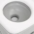 Campingtoilet Draagbaar 15+10 L Hdpe Grijs En Wit 41.5 x 36.5 x 37.5 cm_