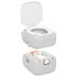 Campingtoilet Draagbaar 22+12 L Hdpe Grijs En Wit_