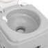 Campingtoilet Draagbaar 20+10 L Hdpe Grijs En Wit_