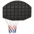 Basketbalbord Polyetheen 71 x 45 x 2 cm Zwart_