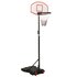 Basketbalstandaard 216-250 Cm Polyetheen Wit_