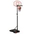 Basketbalstandaard 216-250 Cm Polyetheen Wit_