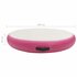 Gymnastiekmat Met Pomp Opblaasbaar Pvc 100 x 100 x 20 cm Roze en grijs_