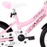 Kinderfiets Met Voordrager 14 Inch Wit En Roze_