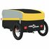 Fietstrailer 30 Kg Ijzer Zwart En Geel 122 x 53 x 53 cm_