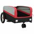 Fietstrailer 30 Kg Ijzer Zwart En 122 x 53 x 53 cm Rood_