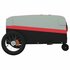 Fietstrailer 30 Kg Ijzer Zwart En 122 x 53 x 53 cm Rood_