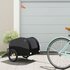 Fietstrailer 30 Kg Ijzer 123 x 52 x 53 cm Zwart_