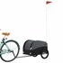 Fietstrailer 30 Kg Ijzer 123 x 52 x 53 cm Zwart_