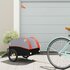 Fietstrailer 30 Kg Ijzer Zwart En Oranje orange 123 x 52 x 53 cm_