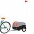 Fietstrailer 30 Kg Ijzer Zwart En Oranje orange 123 x 52 x 53 cm_