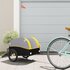 Fietstrailer 30 Kg Ijzer Zwart En 123 x 52 x 53 cm Geel_