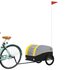 Fietstrailer 30 Kg Ijzer Zwart En 123 x 52 x 53 cm Geel_