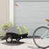 Fietstrailer 30 Kg Ijzer Zwart En 123 x 52 x 53 cm Groen_