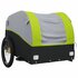 Fietstrailer 30 Kg Ijzer Zwart En 123 x 52 x 53 cm Groen_