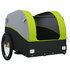 Fietstrailer 30 Kg Ijzer Zwart En 123 x 52 x 53 cm Groen_